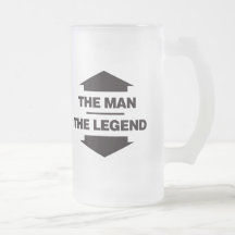 O homem a legenda - preto caneca