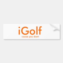 o iGolf, causa-o não faz Adesivo