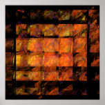 O impressão da arte abstracta da parede