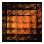 O impressão da foto da arte abstracta da parede