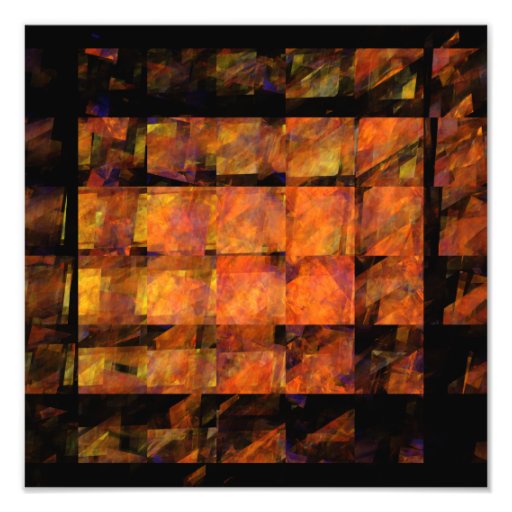 O impressão da foto da arte abstracta da parede