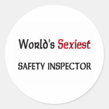 O inspector o mais "sexy" da segurança do mundo adesivos em formato redondos