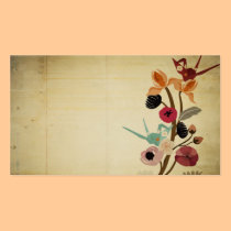 O japonês do vintage floresce o cartão de visita cartões de visita