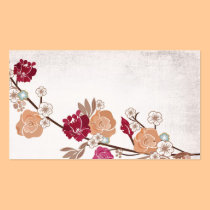O japonês do vintage floresce o cartão de visita cartões de visita
