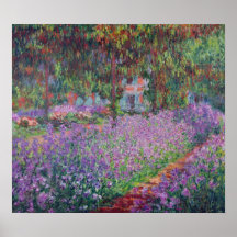 O jardim do artista em Giverny, 1900 Poster