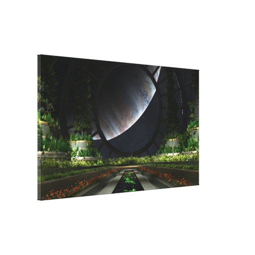O jardineiro impressão de canvas esticada