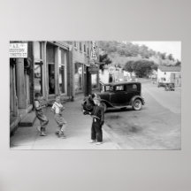 O jogo de criança em Wisconsin, os anos 30 Impressão