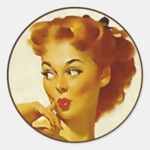 O kitsch BItsch: Retratos Pin-Acima Adesivo