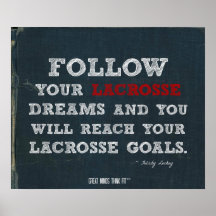 O Lacrosse sonha o poster!