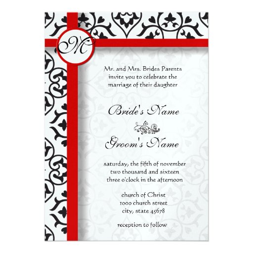 O lado elegante do damasco limita o casamento verm convites personalizado