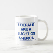 O liberal é uma ferrugem em América Caneca