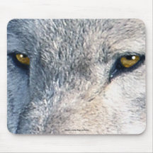 O lobo cinzento Eyes a arte Mousemat dos animais s Mouse Pads