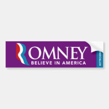 O logotipo de Mitt Romney acredita no autocolante  Adesivo