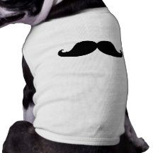 O MELHOR BIGODE PRETO CAMISETA PARA CÃES