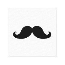 O MELHOR BIGODE PRETO IMPRESSÃO DE CANVAS ESTICADA
