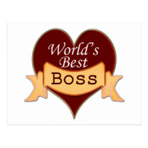 O melhor chefe do mundo cartões postais