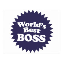 O melhor chefe do mundo cartões postais