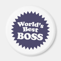 O melhor chefe do mundo imã de refrigerador