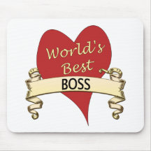 O melhor chefe do mundo mouse pad