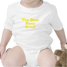 O melhor chefe nunca macacãozinho para bebê