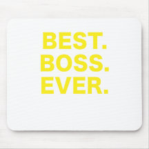 O melhor chefe nunca mousepad