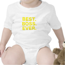 O melhor chefe nunca t-shirts