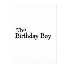 O menino do aniversário cartao postal