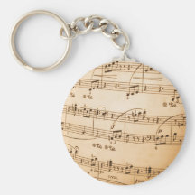 O modelo da partitura cria seus próprios presentes chaveiro