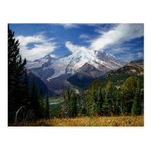 O Monte Rainier Cartao Postal