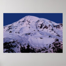 O Monte Rainier em HDR Poster