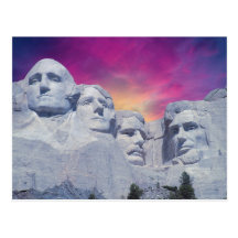 O Monte Rushmore, presidentes de South Dakota, EUA Cartão Postal