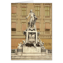 O monumento de Mozart, Viena, Austro-Hungria magni Cartao