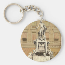 O monumento de Mozart, Viena, Austro-Hungria magni Chaveiro