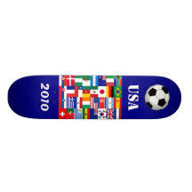 O mundo embandeira o skate 2010 do futebol