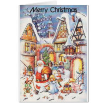 o Natal feliz Cartoes