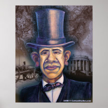 O Obama - a paralela de Lincoln Posters