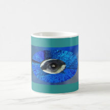 O olho do pavão caneca