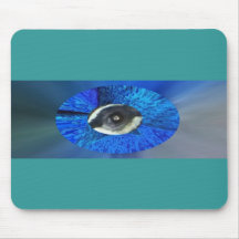O olho do pavão mouse pads