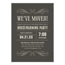 O partido do Housewarming convida Convite Personalizados