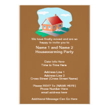 O partido feito sob encomenda do Housewarming conv Convite