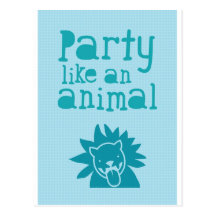 O partido gosta de um ANIMAL Cartao Postal
