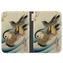 O pato de mandarino, Hiroshige inflama o fólio