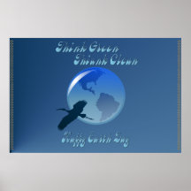 O pense verde pensa o poster limpo