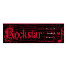O perfil como um cartão de visita de Rockstar foi 