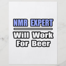 O perito NMR… trabalhará para a cerveja Panfleto Personalizado