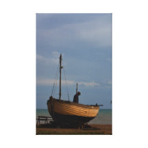O pescador impressão em tela canvas