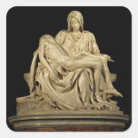 O Pieta de Michelangelo ' Adesivo Em Forma Quadrada