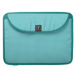 O pino das bolinhas pontilha o teste padrão azul t bolsas para MacBook
