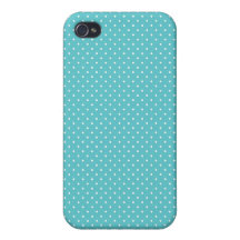O pino das bolinhas pontilha o teste padrão azul t iPhone 4 capas