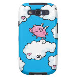 O porco do vôo dança em nuvens